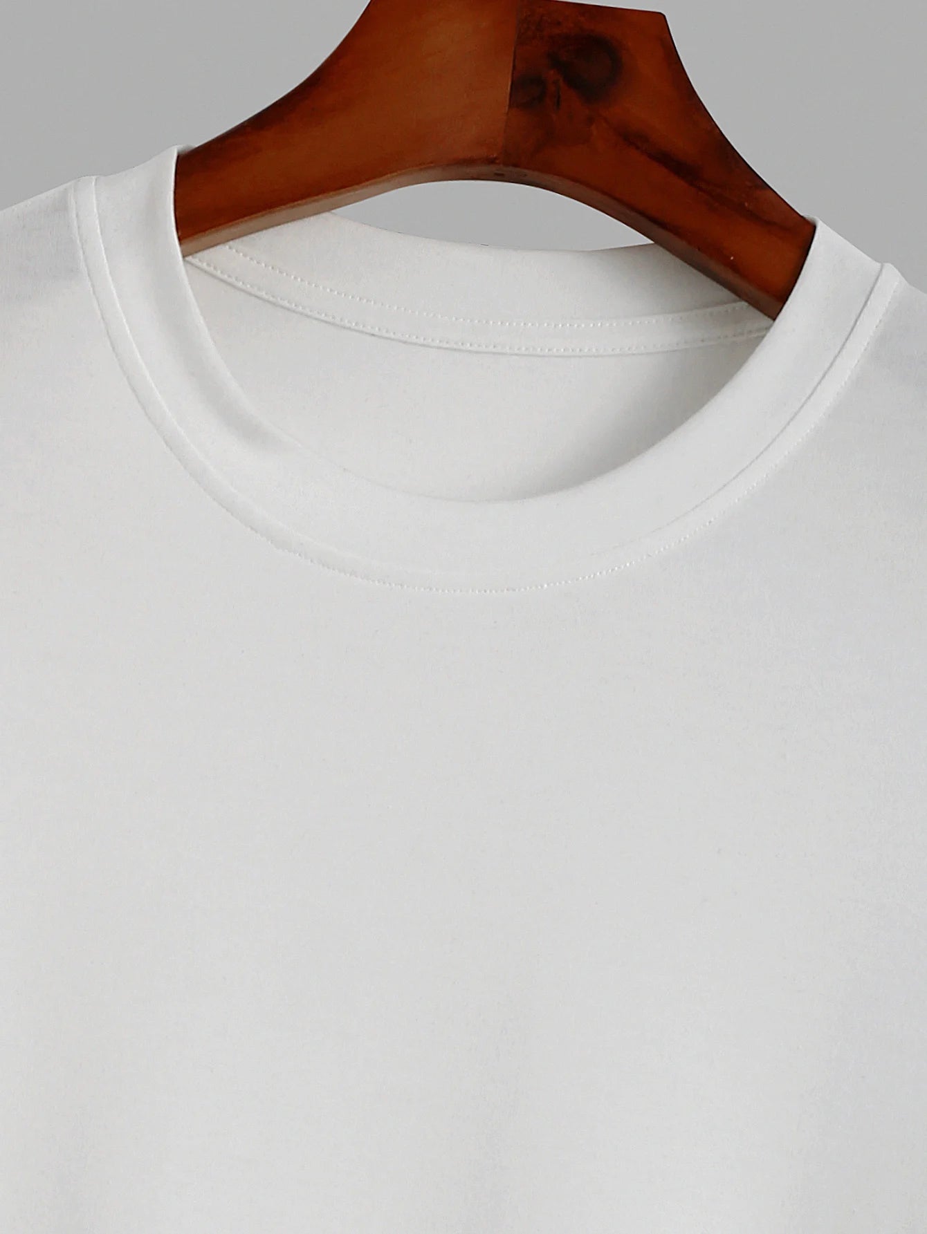 Trendy T-shirt Men's Long Sleeved Printed Round Neck