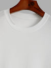 Trendy T-shirt Men's Long Sleeved Printed Round Neck