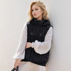 2024 Winter Women's Sleevsless Jacket Hooded Thick