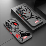 Shockproof Case Samsung Galaxy Marvel Spiderman Iron Man S22-S24 FE Ultra