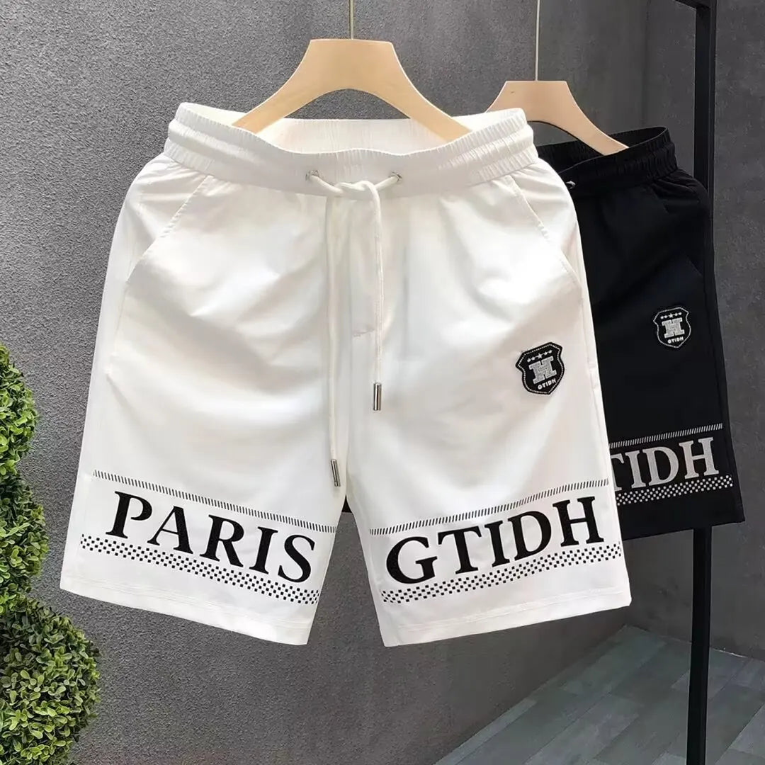 Summer Fashion White Sports Short Pants Street Men's Streetwear 2024