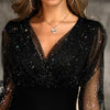 Female Black Retro Elegant Party Culb Dress