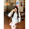 Sweet Preppy Peter Pan Collar Slim White Shirts