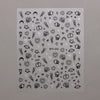 Cartoon Black Cat Nail Stickers Cute Graffiti Painting Kitten Designs