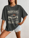 Soft Short Sleeve Tshirt Women Fashion Graphic Sunset Top
