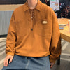 Sweatshirts Lace-up Baggy Pockets Daily Style Youthful Teenagers Prevalent
