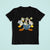 Women Casual T-Shirt Animal Cartoon Printed Short Sleeve Black Tops Suitable For Summer