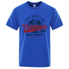 California Beach Tshirt Men's Oversized Cotton Crewneck Summer