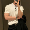 Men's Clothing Light Long Sleeve O Neck Loose Basic Shirt Popular Knitwear