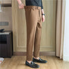 Elastic Waist Slim Fit Dress Business Casual Trousers Men's