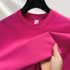 summer high-end short sleeve round neck
