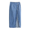 Women’s Asymmetric High Waist Denim Skirt Summer Style