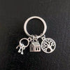 You are my personFashion Key House Tree Key ring Family member