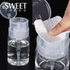 100 ml Nail Storage Refillable Bottles Empty Liquid Press Pump
