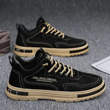 2024 New Men Shoes Trend Sneakers Suede Leather Slip on