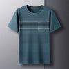 Men's Ice Silk Printed T-Shirt