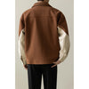 Men's Autumn Spring Loose Casual Patchwork Korea Streetwear Coat Outerwear