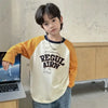 2024 Korean Cotton Long-Sleeve T-Shirt for Boys