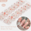 Gradient Auroras Semi Cured Gel Nail Strips Sparkly Shinning DIY Gel Polish