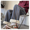 Stripe Plaid Trousers Straight Autumn Winter