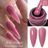 7ML Pink Glitter Quick Extension Gel Nail Polish Gold Foils