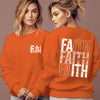 FAITH Letter Print Fleece Hoodie for Women