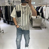 Gestreiftes T-Shirt mit Tasche für Herren 