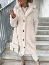 Wool Coat Women Winter Fashion Popular Fur Long Sleeve