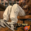 Baggy Grey Casual Pants Man Thickened Pocket Oversize
