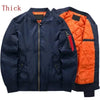 Pilot Bomber Jacket Men's Autumn Winter Thickened