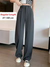 High Waist Suit Wide Leg Women's Pants