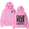 Faith Over Fear Christian Hoodie Bible Verse