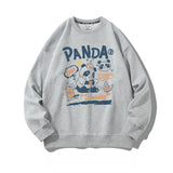CrewNeck Sweatshirts Cute Panda Hoodies Pullover Sweater Casual Fall Outfit