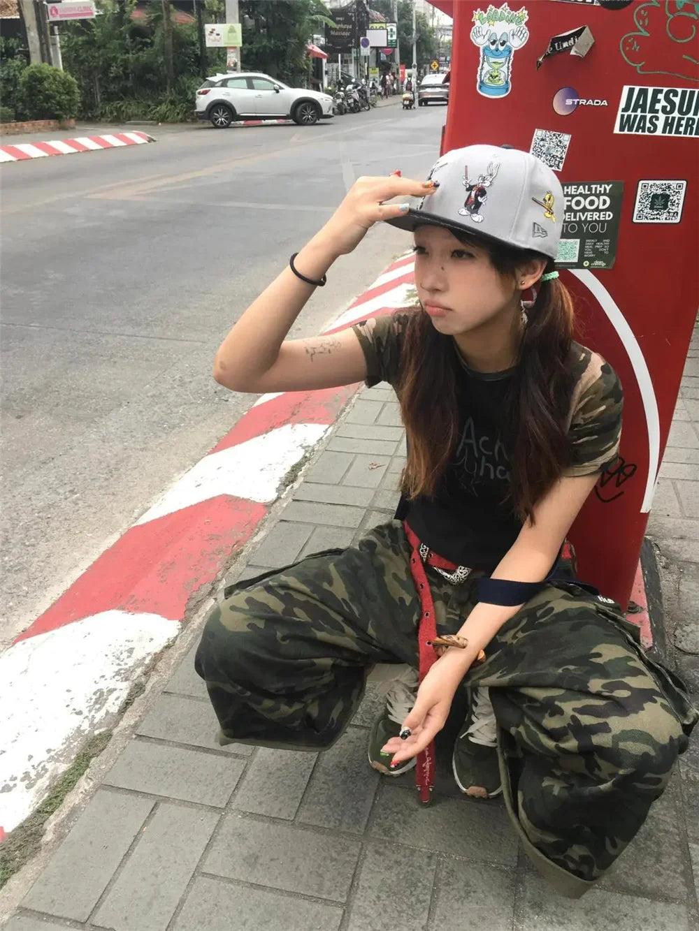 Punk Shorts Street Casual Summer Women Camouflage Harajuku Vintage