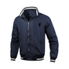 Summer Men’s Polo Jacket Zipper Long Sleeve