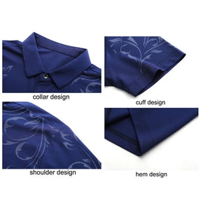 Letter-print Button Polo Shirt For Summer