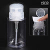 100 ml Nail Storage Refillable Bottles Empty Liquid Press Pump