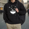 Noodle Cat Hoodie Black Cat Ramen Hoodie Ramen Cat Kawaii