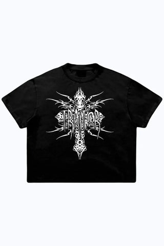 Gothic Vibes: Oversized Short Sleeve T-Shirt for Men