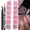 Pink Crystal Nail Art Rhinestones