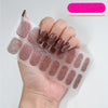 UV Semi-Cured Gel Nail Wraps Stickers Strips French Long Lasting