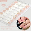 Gradient Auroras Semi Cured Gel Nail Strips Sparkly Shinning DIY Gel Polish