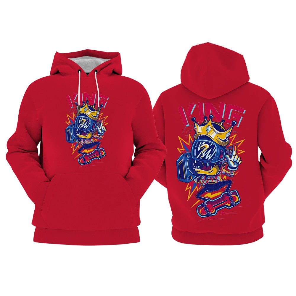 Y2K Hip Hop Style Graffiti Sweatshirt Print Pullover