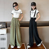 2024 Girls Summer Wide Leg Pants Thin Loose Trousers for Kids