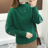 Autumn Winter Embroidery Knit Sweater for Women