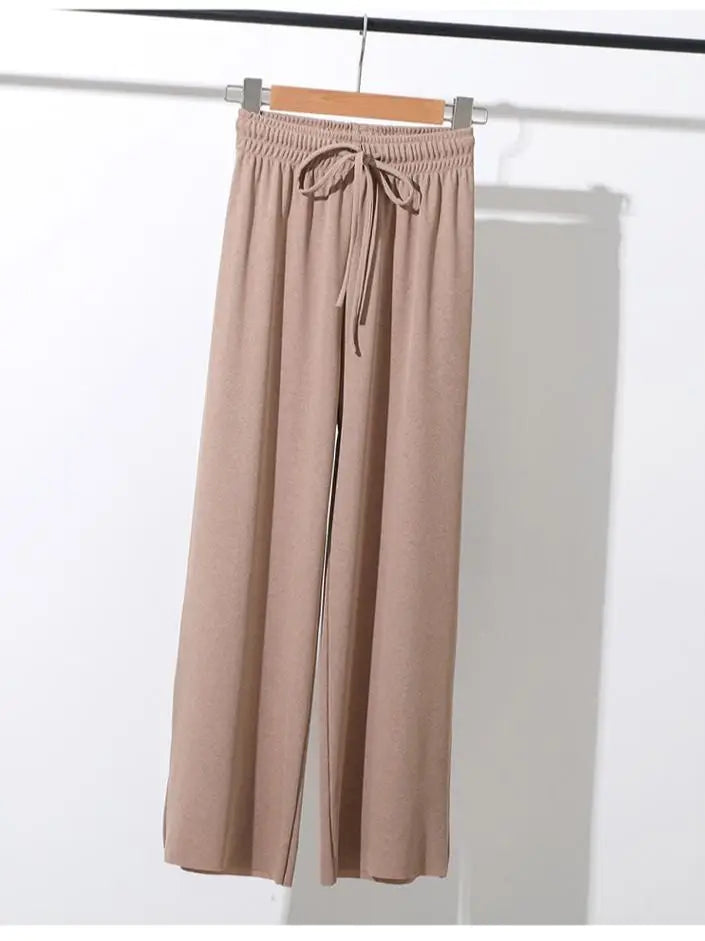Women's Loose Ice Silk Summer Pants