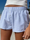 Trendy Striped Shorts Women Comfy Elastic Waist Street Style