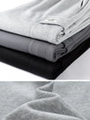 2024 New Men's Sweatpants Multi-Pockets Drawstring Cotton Casual Wide Pants Loose Trousers