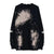 Vintage Distressed Knitted Jumper Gothic Oversized Knitwear Korean