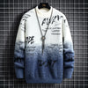 Cashmere Turtleneck Mens Sweaters Thick Warm Personality Letter Sweater